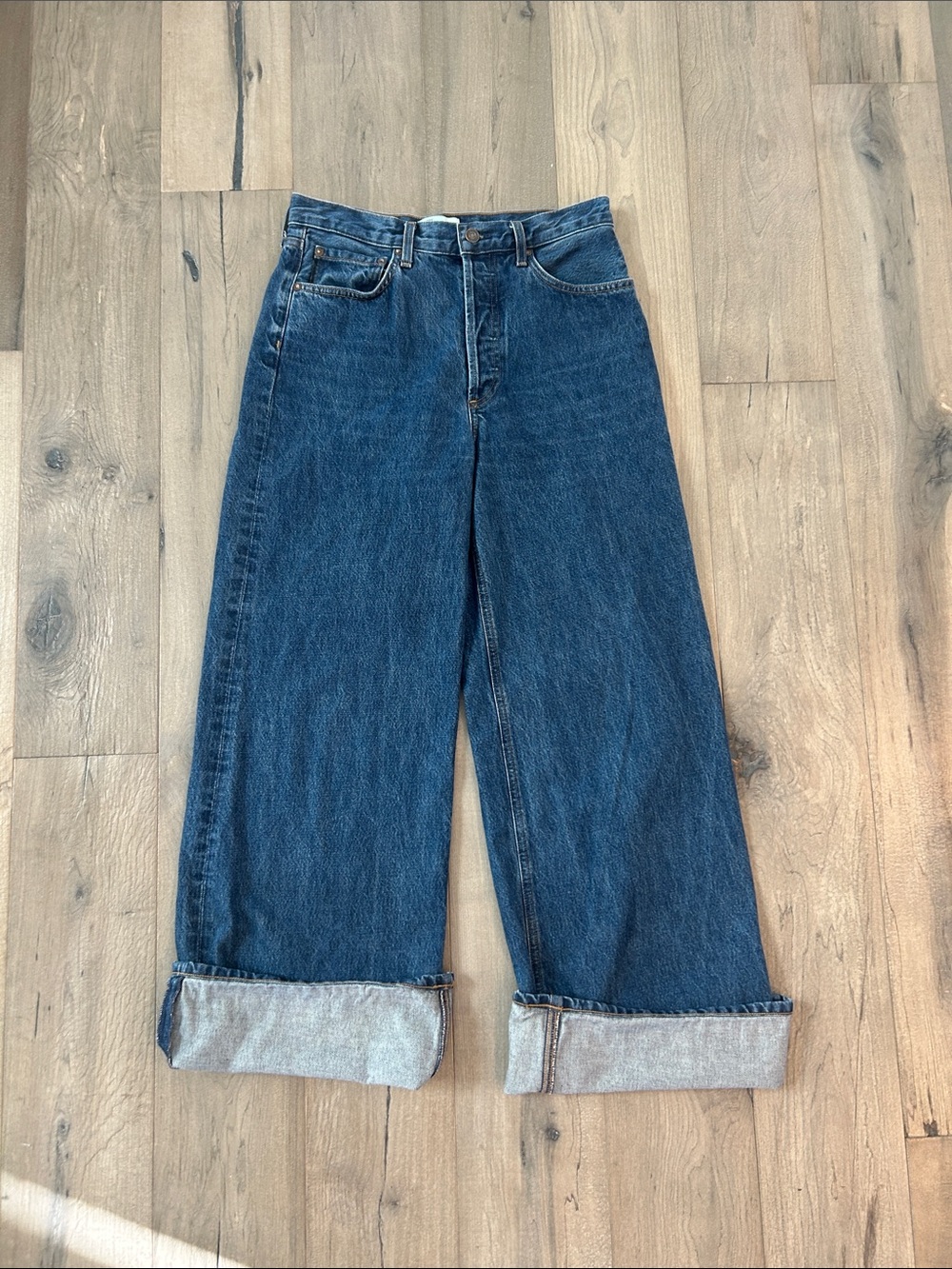AGOLDE Dame Wide leg Jeans - Picture 2 of 3